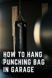 hang punch bag in garage